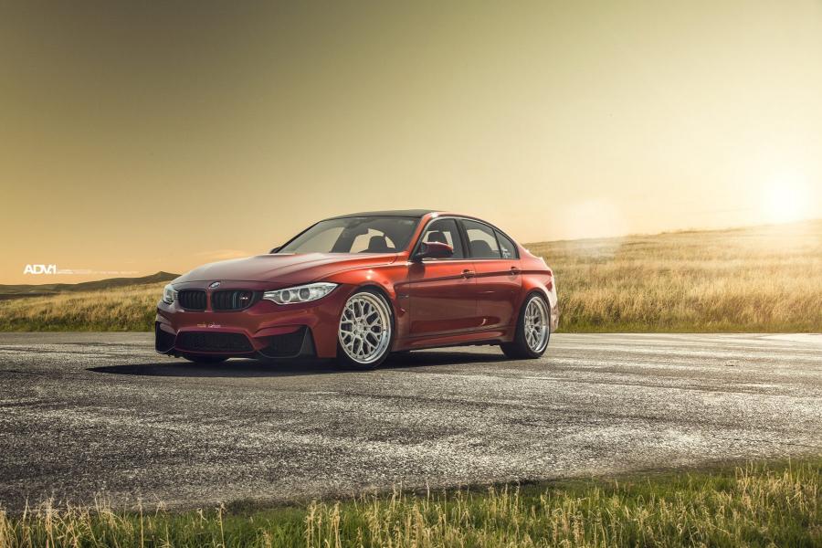 BMW M3 Sedan Sakhir Orange on ADV.1 Wheels (ADV10.0 TRACK FUNCTION CS) '2017